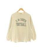 レミレリーフ REMI RELIEF FOOTBALL RAGLAN L/S Tシャツ カットソー MUSE de Deuxieme Classe取扱い ロゴ M グレージュ /CX ■OS