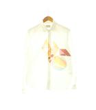 メゾンキツネ MAISON KITSUNE 長袖シャツ コットン L ホワイト /HK ■OS