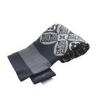 バンドー・SINCE 1854 スカーフ 総柄 シルク 黒 ブラック MP2825 /SR ■OH