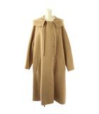 エブール ebure × Ron Herman ウール リュクスメルトン フーデッドロングコート アウター 36 ベージュ /HK ■OS