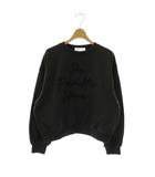 ロペピクニック ROPE Picnic 24AW ブラッシュ刺繍スウェット トレーナー プルオーバー 38 チャコール /DF ■OS