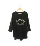 アパルトモン ドゥーズィエムクラス L'Appartement DEUXIEME CLASSE フットボールTシャツ カットソー ブラック アイボリー /DO ■OS