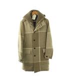 コート ロング チェック 3 ベージュ /HK ■OS