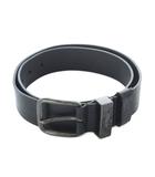 ディーゼル DIESEL ベルト 85/34 黒 ブラック 無地 ピンバックル ロゴ刻印入り レザー /RI ■OS