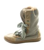 ブルネロクチネリ BRUNELLO CUCINELLI ハイカットスニーカー ムートンブーツ ショート 茶 ブラウン グレー /SS ■OS