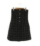 ルルウィルビー Loulou Willoughby 24AW CAMPOREラメツイードベアワンピース ミニ 1 ブラック /DF ■OS