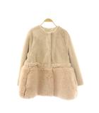 セルフォード CELFORD 24AW 2wayファーコート ノーカラーコート フェイクファー エコファー F ピンクベージュ /DF ■OS