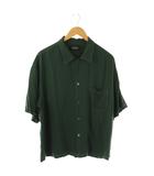アンユーズド UNUSED Rayon Open Collar Shirtシャツ 半袖 2 グリーン /HK ■OS ■SH