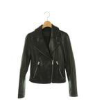 オールセインツ ALLSAINTS ラムレザー ライダースジャケット ブルゾン 羊革 US00 ブラック /ES ■OS