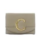 クロエ CHLOE C MINI TRI-FOLD 財布 三つ折り 小銭入れ 小型 レザー Mooty Grey モッティーグレー CHC19UP058 /RI ■OS ■OH