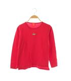 ヴィヴィアンウエストウッドレッドレーベル Vivienne Westwood RED LABEL オーブ刺繍 Tシャツ カットソー 長袖 レッド /ES ■OS