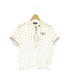 キャロウェイ CALLAWAY ラブキャロウェイハート 半袖ポロシャツ M ホワイト レッド /DF ■OS