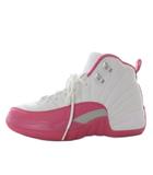 ナイキ NIKE キッズ AIR JORDAN XII 12 スニーカー US6Y ピンク ホワイト 510815-109 /YO8 ■SH