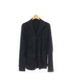 エンメティ EMMETI ゴートスウェード シャツジャケット スエード 46 ダークネイビー /ES ■OS ■AD