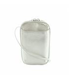 ウォレットショルダーバッグ レザー シルバーカラー /MI ■OS