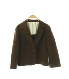 マーガレットハウエル MARGARET HOWELL テーラードジャケット 微起毛 3 ダークブラウン /ES ■OS