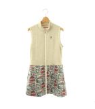 カステルバジャック CASTELBAJAC 切替ロングベスト ジップアップ 0 ベージュ /HK ■OS ■SH