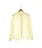 イエナ IENA 24AW スタンドフリルブラウス シャツ アイボリー /ES ■OS