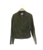 セオリーリュクス theory luxe レザージャケット ジップアップ 38 カーキ /DO ■OS