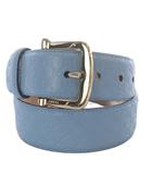 マイクログッチシマ ベルト レザー ブルー 281548 /YO2 ■OH
