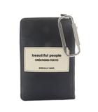 ビューティフルピープル beautiful people カードケース コインケース フェイクレザー ブラック /YO24