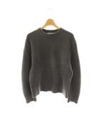 25AW モールニット ボリュームスリーブ プルオーバー セーター チャコールグレー /ES ■OS