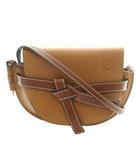 ロエベ LOEWE ゲートバッグ ミニ ショルダーバッグ レザー 茶 ブラウン /AQ ■OS ■OH