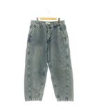 フリークスストア FREAKS STORE 24SS ワイドシルエット ツイステッド カーブデニムパンツ ジーンズ L ブルー /DF ■OS