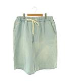 フリークスストア FREAKS STORE 25SS ワイドシルエット ヴィンテージ加工 ジョーツ ハーフパンツ ショートパンツ デニム L ライトブルー /ES ■OS