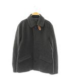 ウールショートコート アウター ステンカラー L チャコールグレー /DO ■OS