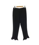 アリスオリビア alice + olivia 裾フリルパンツ クロップド ブラック /ES ■OS ■SH