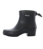 エーグル AIGLE レインブーツ ショートブーツ ロゴ 37 黒 ブラック /SR