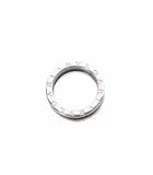 ブルガリ BVLGARI 指輪 セーブザチルドレン B zero1 925 リング ロゴ 9号 黒 ブラック シルバー /SR ■OH