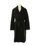 マックスマーラステュディオ Max Mara Studio アンゴラ シルク ウール ダブルコート アウター 44 ブラック /DF ■OS