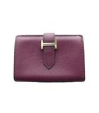 エルメス HERMES ベアン Bearn スフレ Y刻印 カードケース 名刺入れ 紫 パープル /SS ■OS ■OH