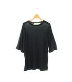 カオス CHAOS ウール五分袖プルオーバー カットソー Tシャツ F ダークネイビー /ES ■OS ■SH