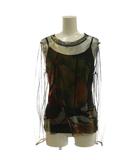 アメリヴィンテージ Ameri VINTAGE ×ディズニー DISNEY Snow White SHEER TOP シアートップス セット 総柄 キャミソール S 黒 マルチカラー /CX ■OS