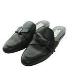 トッズ TOD'S レザースリッポン フラットシューズ 36 黒 ブラック /SS ■OS