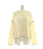 ビームスハート BEAMS HEART カットソー スウェット 刺繍 アイボリー /DF ■OS