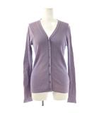 イエナ IENA ラブークル LA BOUCLE DALLAS Vネックカーディガン 長袖 パープル /HK ■OS