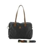 ラシット RUSSET 2WAYバッグ トートバッグ ショルダーバッグ ナイロン 総柄 紺 茶 /MI ■OS