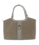 ミラショーン mila schon 千鳥柄 ハンドバッグ トートバッグ 茶色 ブラウン /SR