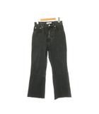 マカフィー MACPHEE トゥモローランド コットンブラックデニム ブーツカットパンツ 32 ダークグレー /AQ ■OS