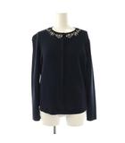 マーリエパーエフデ Maglie par ef-de ビジューニットアンサンブル 9 ネイビー /DF ■OS