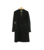 マックス&コー MAX&CO. ウール混コート アウター ロング チェスター 40 ブラック /DO ■OS