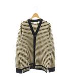 23SS カーディガン Vネック XS 黒 ブラック ベージュ 8072509 /AQ ■OS