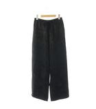 マルタンマルジェラ 6 Martin Margiela 6 25AW S52KA0551 SATIN JAGGARD PANTS ワイドパンツ イージー サテン 36 ブラック /ES ■OS