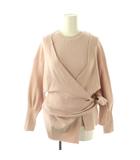 スナイデル SNIDEL アンサンブル ニット カーディガン ノースリーブセーター F スモークピンク /ES ■OS