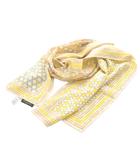 エミリオプッチ EMILIO PUCCI 総柄 シルク スカーフ ストール 黄色 イエロー /SR