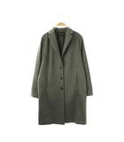 ミズイロインド mizuiro ind チェスターコート ロング グレー /HK ■OS